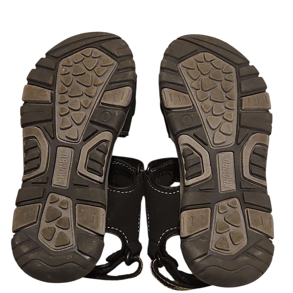 Khombu Black/Neon Green Sandals